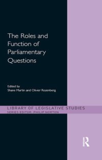 cover of the book The Roles and Function of Parliamentary Questions