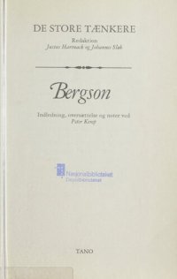 cover of the book Bergson