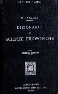 cover of the book Dizionario di scienze filosofiche