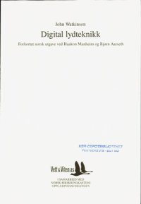 cover of the book Digital lydteknikk