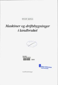 cover of the book Maskiner og driftsbygninger i landbruket