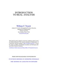 cover of the book Introduction to Real Analysis