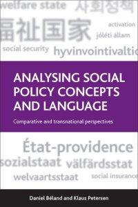 cover of the book Analysing Social Policy Concepts and Language: Comparative and Transnational Perspectives