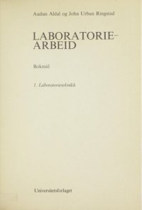 cover of the book Laboratorieteknikk