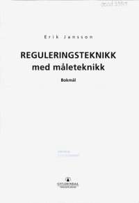 cover of the book Reguleringsteknikk med måleteknikk