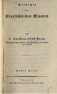 cover of the book Geschichte der Chursächsischen Staaten