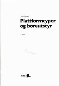 cover of the book Plattformtyper og boreutstyr