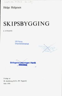 cover of the book Skipsbygging