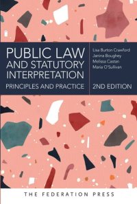 cover of the book Public Law and Statutory Interpretation Principles and Practice