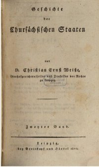 cover of the book Geschichte der Chursächsischen Staaten