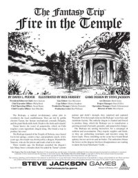 cover of the book The Fantasy Trip. Fire in the Temple