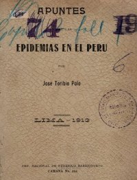 cover of the book Apuntes sobre las epidemias en el Perú