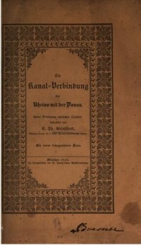 cover of the book Die Kanal-Verbindung des Rheins mit der Donau