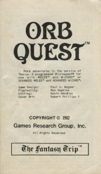 cover of the book The Fantasy Trip. Orb Quest