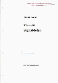 cover of the book TV-teknikk : signaldelen