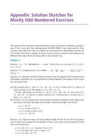 cover of the book (solutions manual) Appendix_ Solution Sketches for Mostly Odd-Numbered Exercises - Abstract Algebra with Applications