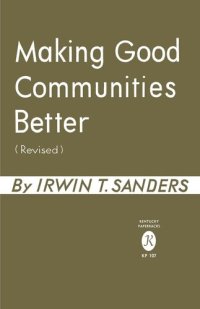 cover of the book Making Good Communities Better