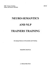 cover of the book Neuro-Semantics & NLP Trainers Training Manual