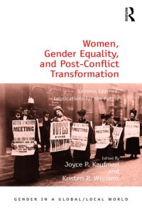 cover of the book Women, Gender Equality, and Post-Conflict Transformation: Lessons Learned, Implications for the Future