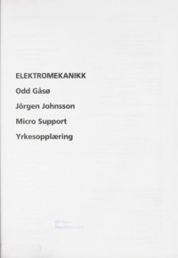 cover of the book Elektromekanikk