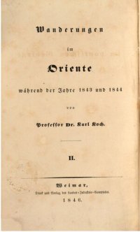 cover of the book Wanderungen im Oriente während der Jahre 1843 und 1844