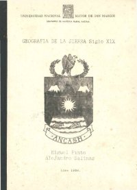 cover of the book Geografía de la sierra, siglo XIX. Áncash