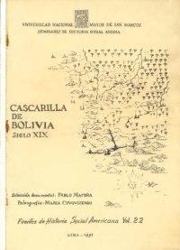 cover of the book Cascarilla (Cinchona officinalis) en Bolivia, siglo XIX