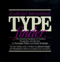 cover of the book Rookledge's international typefinder; The essential handbook of typeface recognition