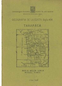 cover of the book Geografía de la costa, siglo XIX. Tarapacá