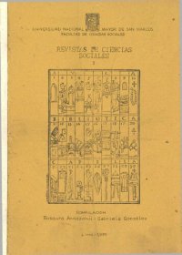 cover of the book Revistas de Ciencias Sociales. Volumen I: Sociología - Antropología (Futura Hemeroteca de la Facultad de CC. SS. UNMSM)