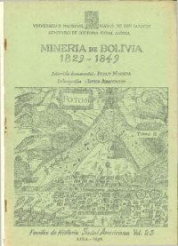 cover of the book Minería de Bolivia 1829-1849