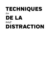 cover of the book Techniques de la distraction