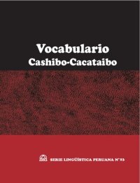 cover of the book Vocabulario cashibo-cacataibo (Pano)