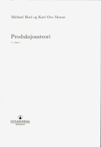 cover of the book Produksjonsteori