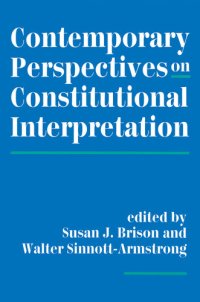 cover of the book Contemporary Perspectives on Constitutional Interpretation