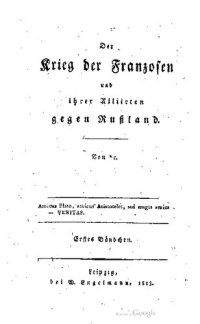 cover of the book Der Krieg der Franzosen und ihrer Alliierten gegen Rußland 1812 und 1813