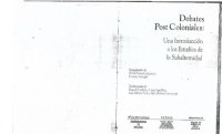 cover of the book Debates post coloniales: Una introducción a los estudios de la subalternidad