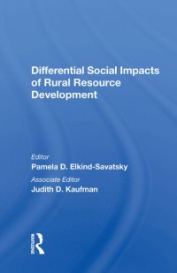 cover of the book Differential Social Impacts of Rural Resource Development