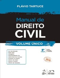 cover of the book Manual de Direito Civil – Volume Único, 8ª edição