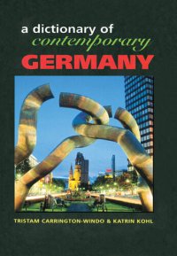 cover of the book Dictionary of Contemporary Germany