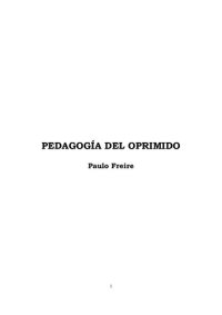 cover of the book Pedagogía del Oprimido