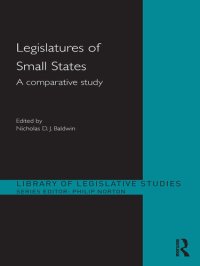 cover of the book Legislatures of Small States: A Comparative Study