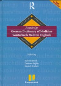 cover of the book German Dictionary of Medicine German-English / Wörterbuch Medizin Deutsch-Englisch