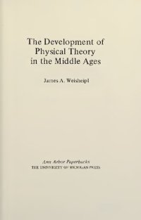 cover of the book Development of Physical Theory in Middle Ages