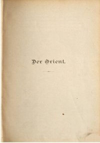 cover of the book Der Orient