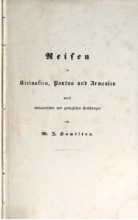 cover of the book Reisen in Kleinasien, Pontus und Armenien nebst antiquarischen und geologischen Forschungen