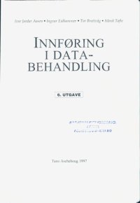 cover of the book Innføring i databehandling