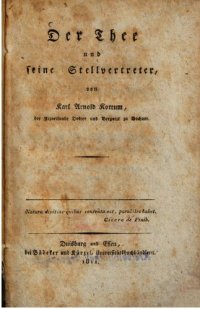 cover of the book Der Thee [Tee] und seine Stellvertreter