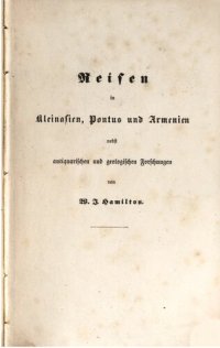 cover of the book Reisen in Kleinasien, Pontus und Armenien nebst antiquarischen und geologischen Forschungen