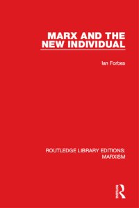 cover of the book Marx and the New Individual